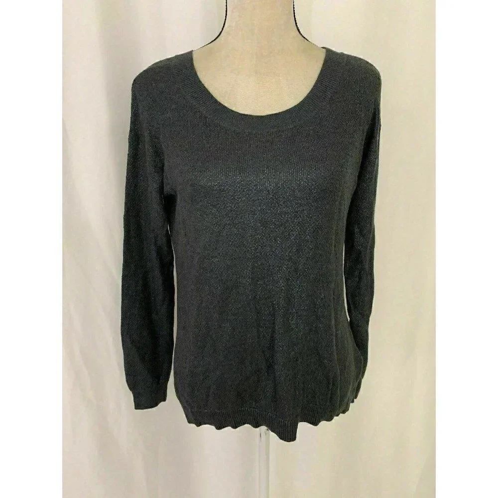 Banana Republic Metallic Long Sleeve sweater top